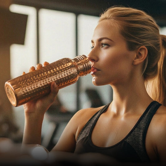 Avoirr Hand Hammered Copper Water Bottle – Artisan Crafted Ayurvedic Bottle