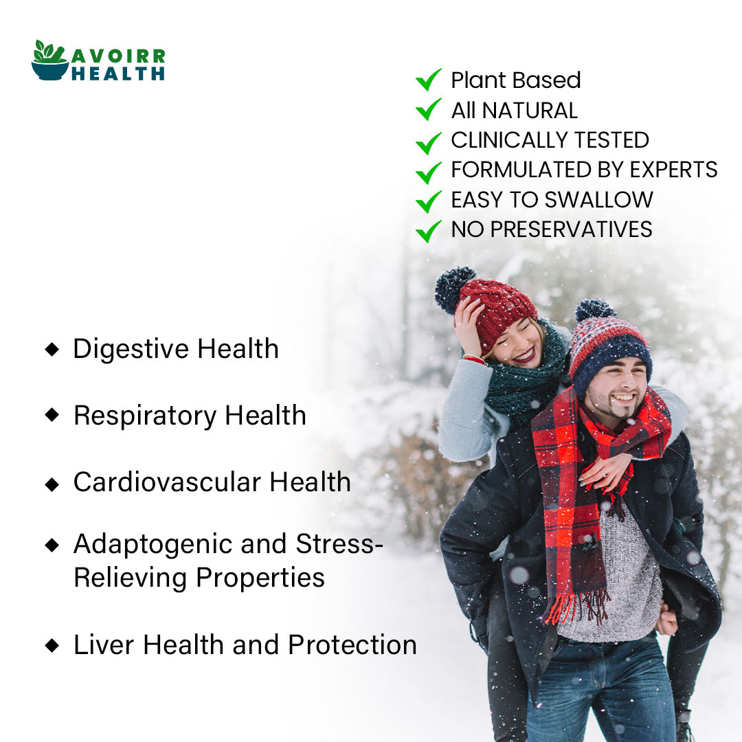 Avoirr Health Immune Support Capsules - Boost Your Immunity with Ashwagandha, Amla, and Turmeric - 60 Veg Capsules