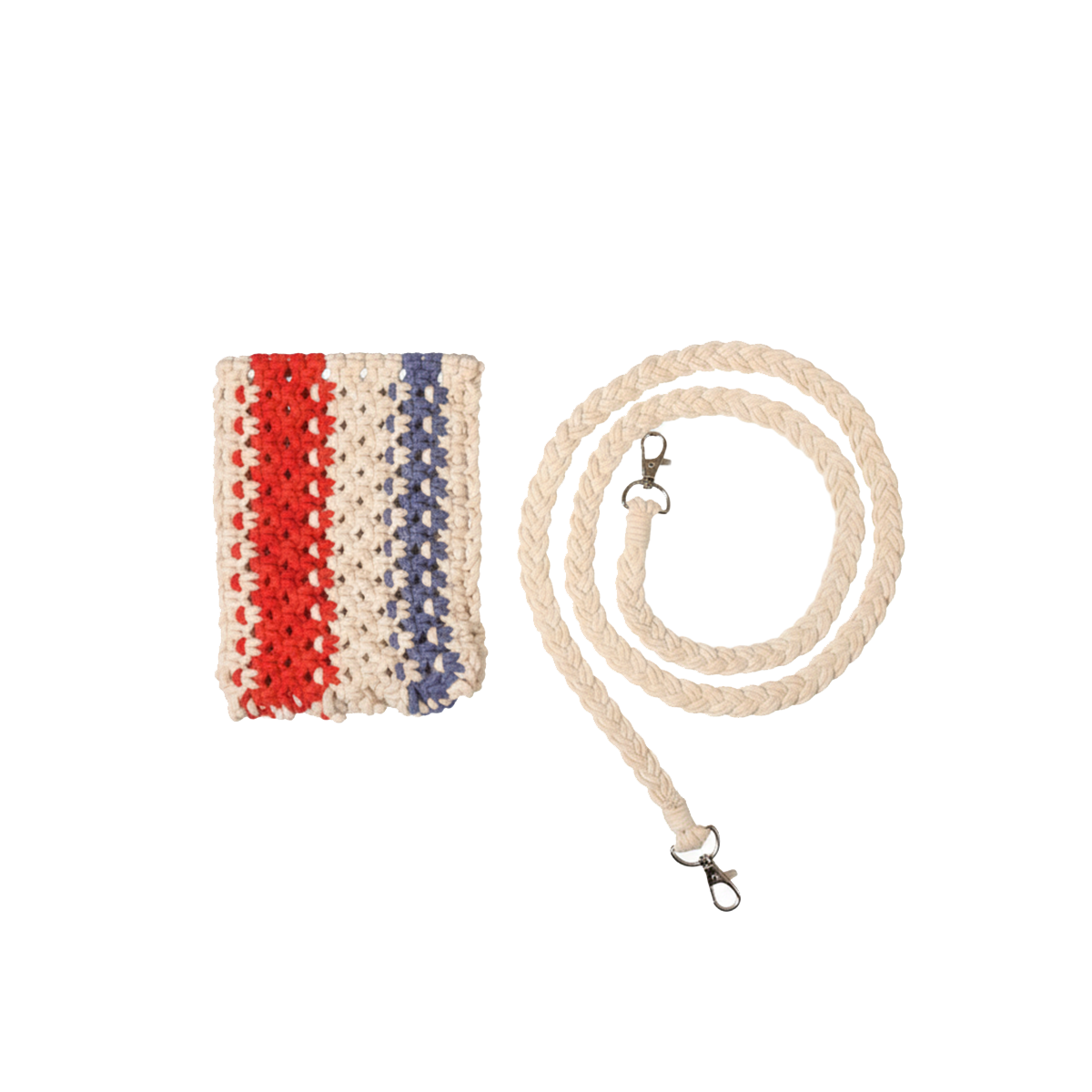 AVOIRR Handmade Macrame Crossbody Bag – Boho Crochet Purse for Women