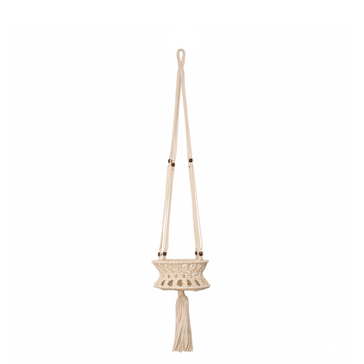 Avoirr Handmade Macrame Plant Hanger | Boho Cotton Hanging Planter Holder