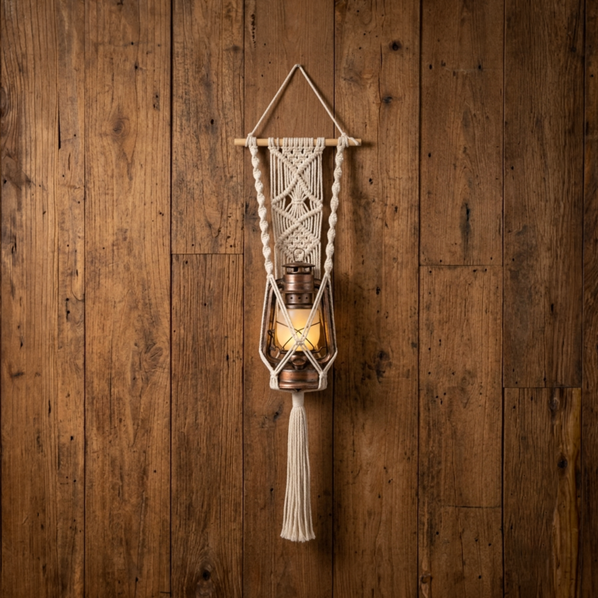 Avoirr Handmade Macrame Wall Plant Hanger | Boho Cotton Hanging Planter